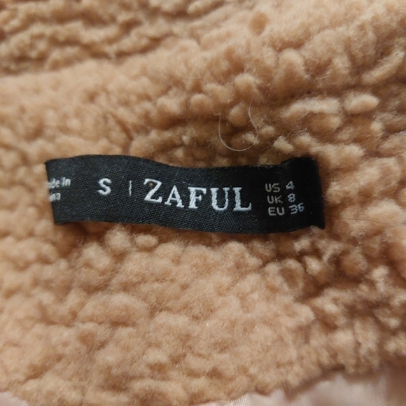 Zaful Ladies Long Sleeve Sherpa Style Pullover Top - Picture 2 of 5